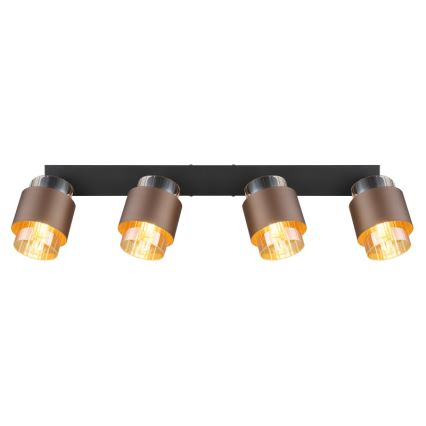 Globo - Spotlight 4xE27/40W/230V Black/Bronze