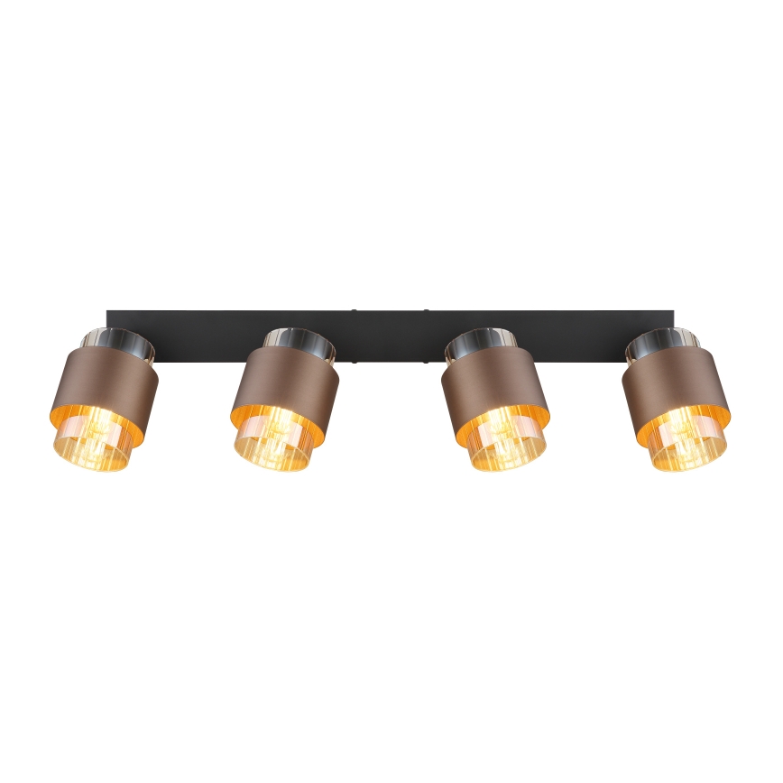 Globo - Spotlight 4xE27/40W/230V Black/Bronze