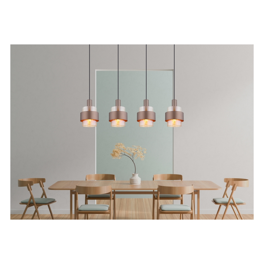 Globo - Chandelier on a string 4xE27/60W/230V