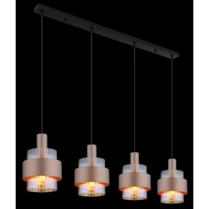 Globo - Chandelier on a string 4xE27/60W/230V