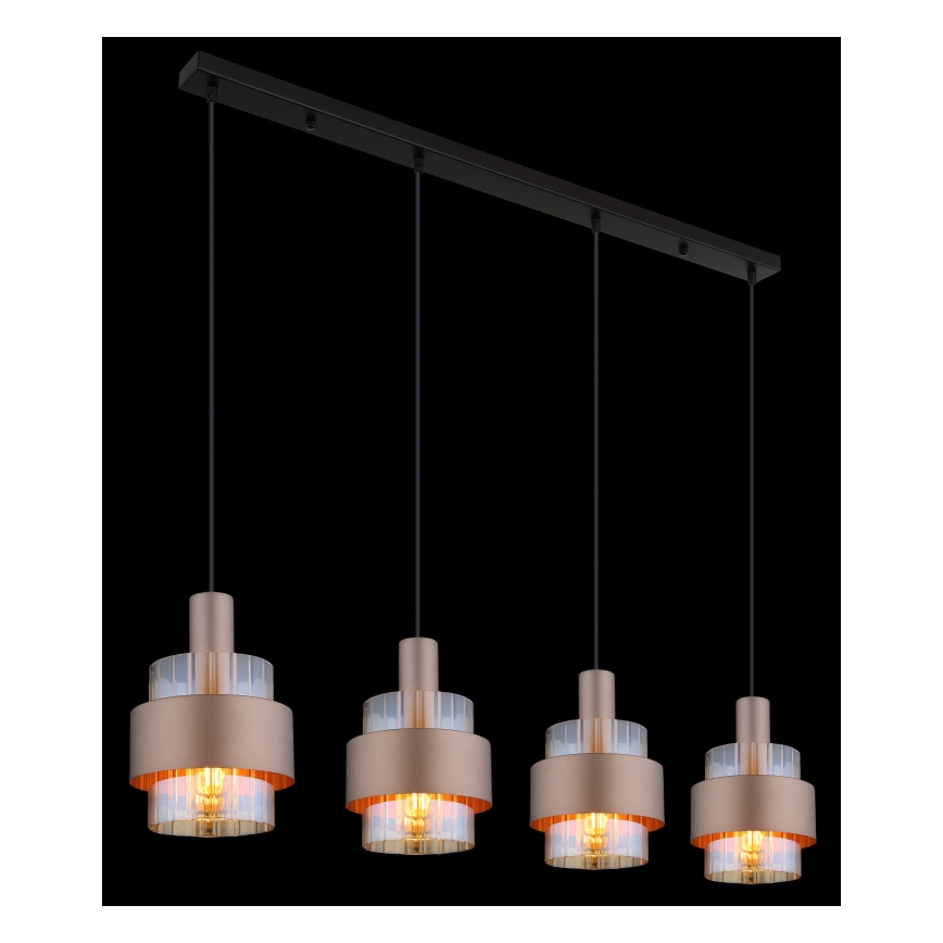 Globo - Chandelier on a string 4xE27/60W/230V