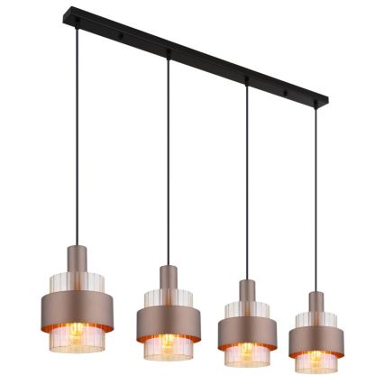Globo - Chandelier on a string 4xE27/60W/230V