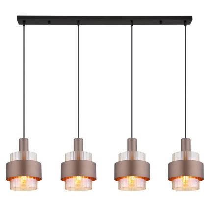 Globo - Chandelier on a string 4xE27/60W/230V