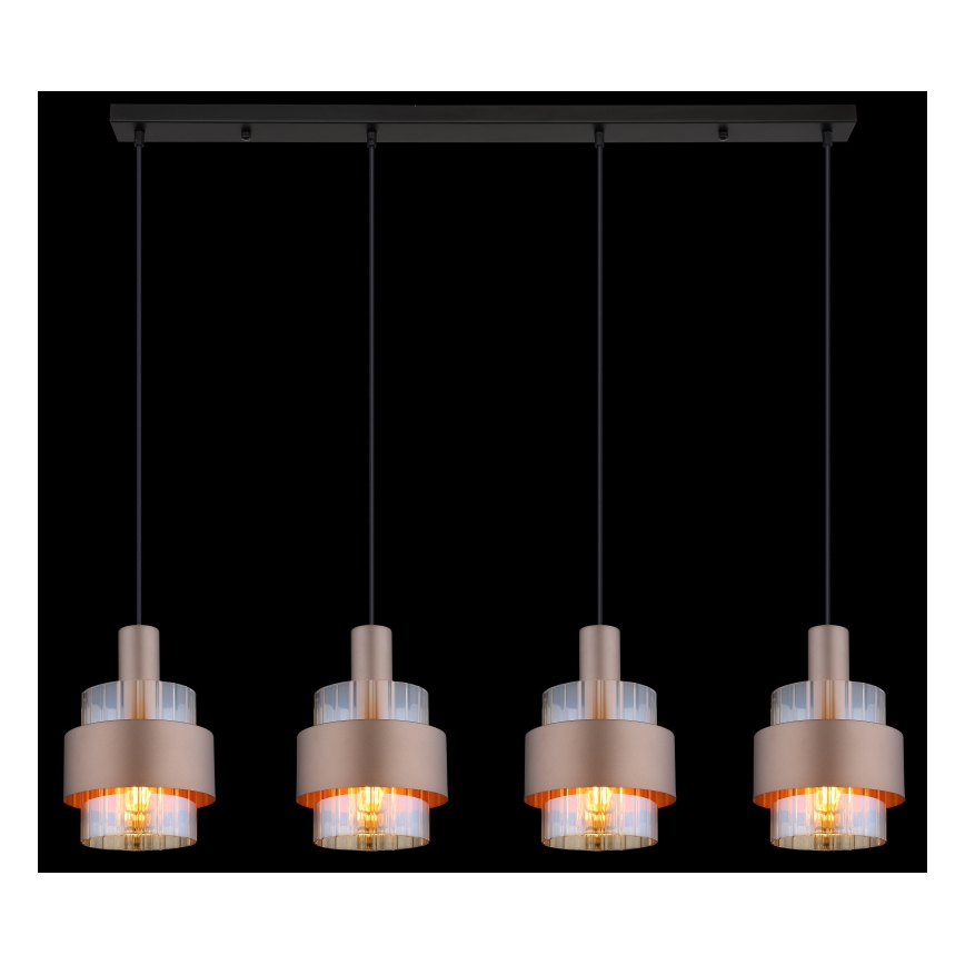 Globo - Chandelier on a string 4xE27/60W/230V