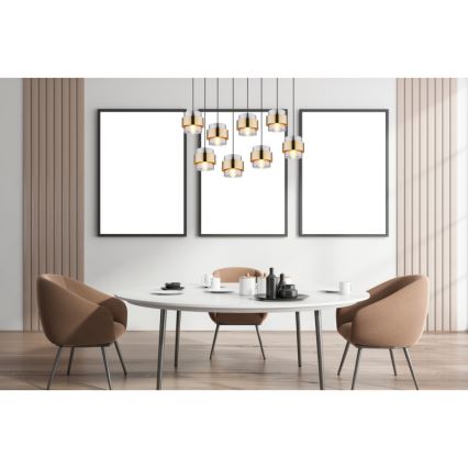 Globo - Chandelier on a string 8xE27/60W/230V