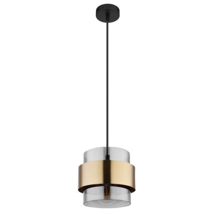 Globo - Chandelier on a string 1xE27/60W/230V black/brass