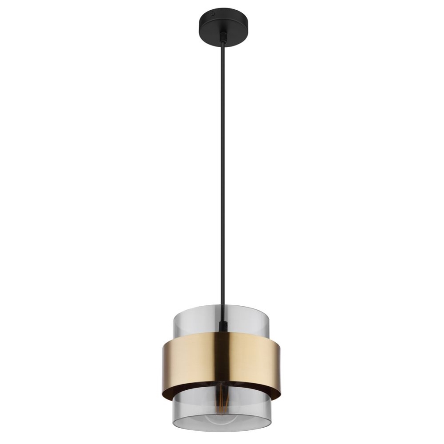 Globo - Chandelier on a string 1xE27/60W/230V black/brass