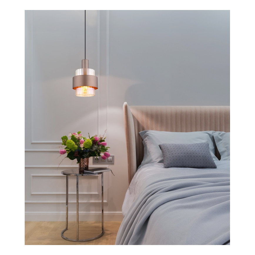 Globo - Chandelier on a string 1xE27/60W/230V d. 18,5 cm