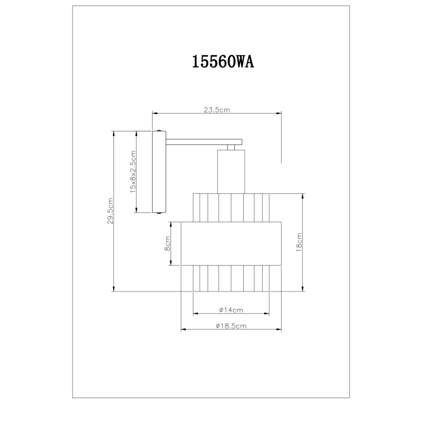 Globo - Wall light 1xE27/60W/230V