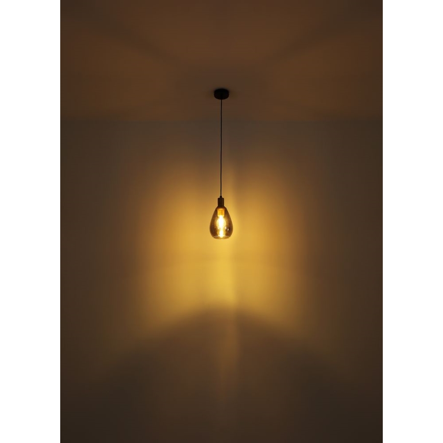 Globo - Chandelier on a string 1xE27/40W/230V brass