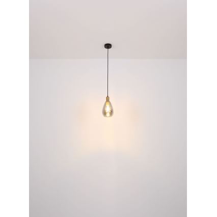 Globo - Chandelier on a string 1xE27/40W/230V brass