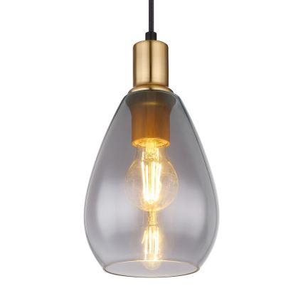 Globo - Chandelier on a string 1xE27/40W/230V brass