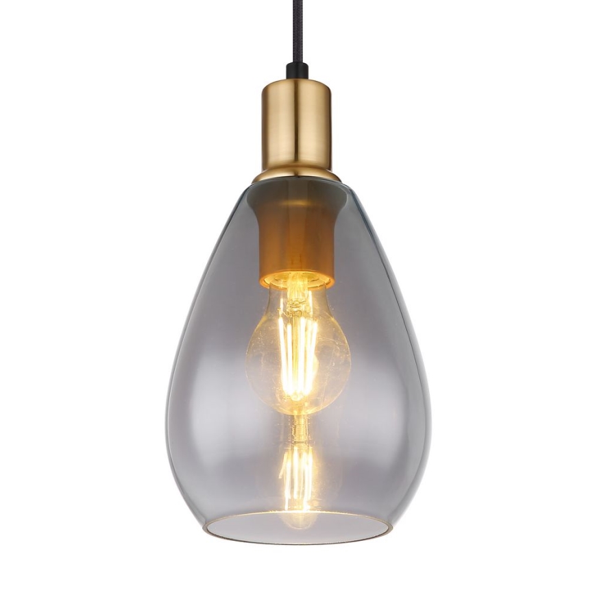 Globo - Chandelier on a string 1xE27/40W/230V brass