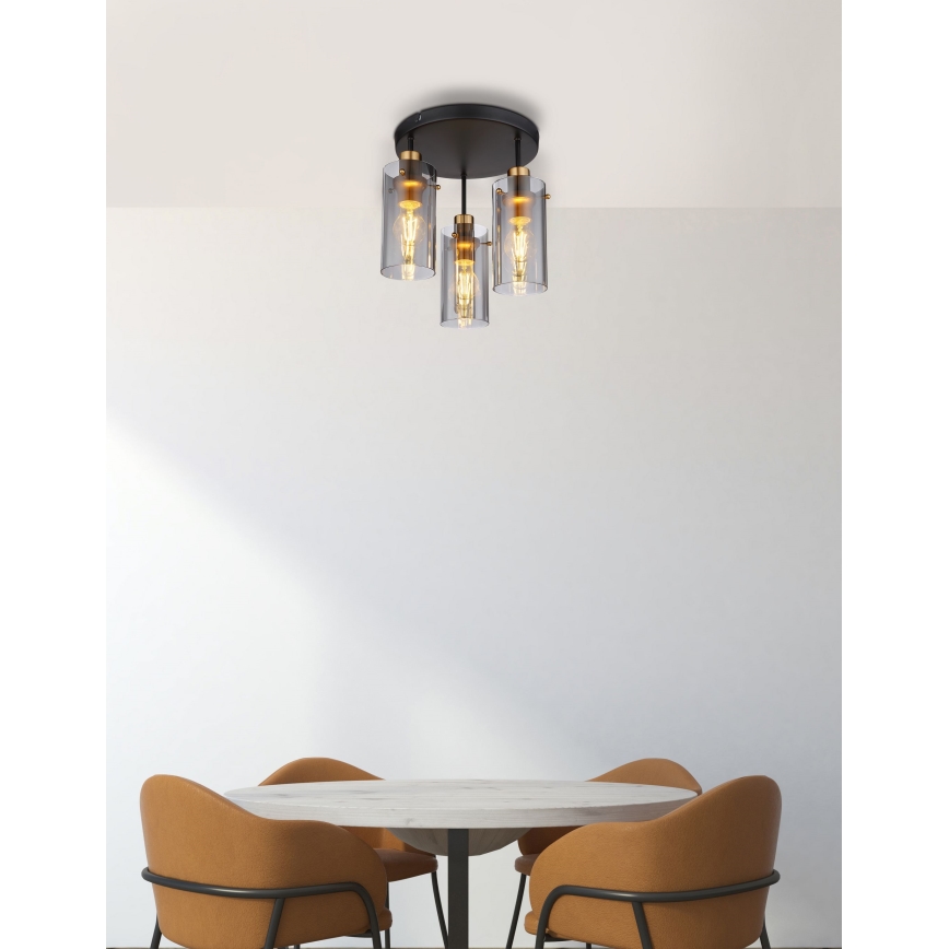 Globo - Surface-mounted chandelier 3xE27/40W/230V