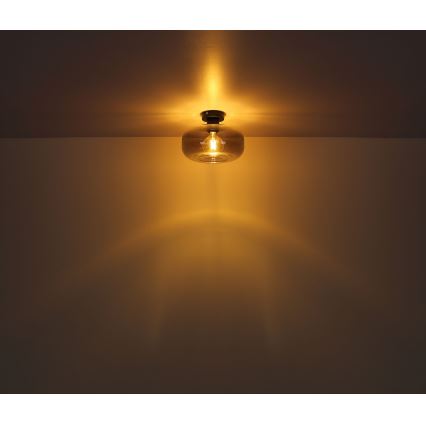 Globo - Surface-mounted chandelier 1xE27/40W/230V d. 28 cm grey