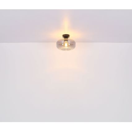 Globo - Surface-mounted chandelier 1xE27/40W/230V d. 28 cm grey