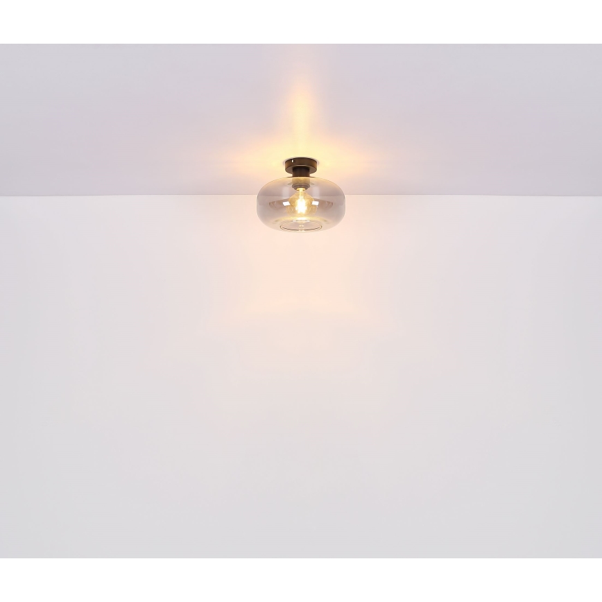 Globo - Surface-mounted chandelier 1xE27/40W/230V d. 28 cm grey