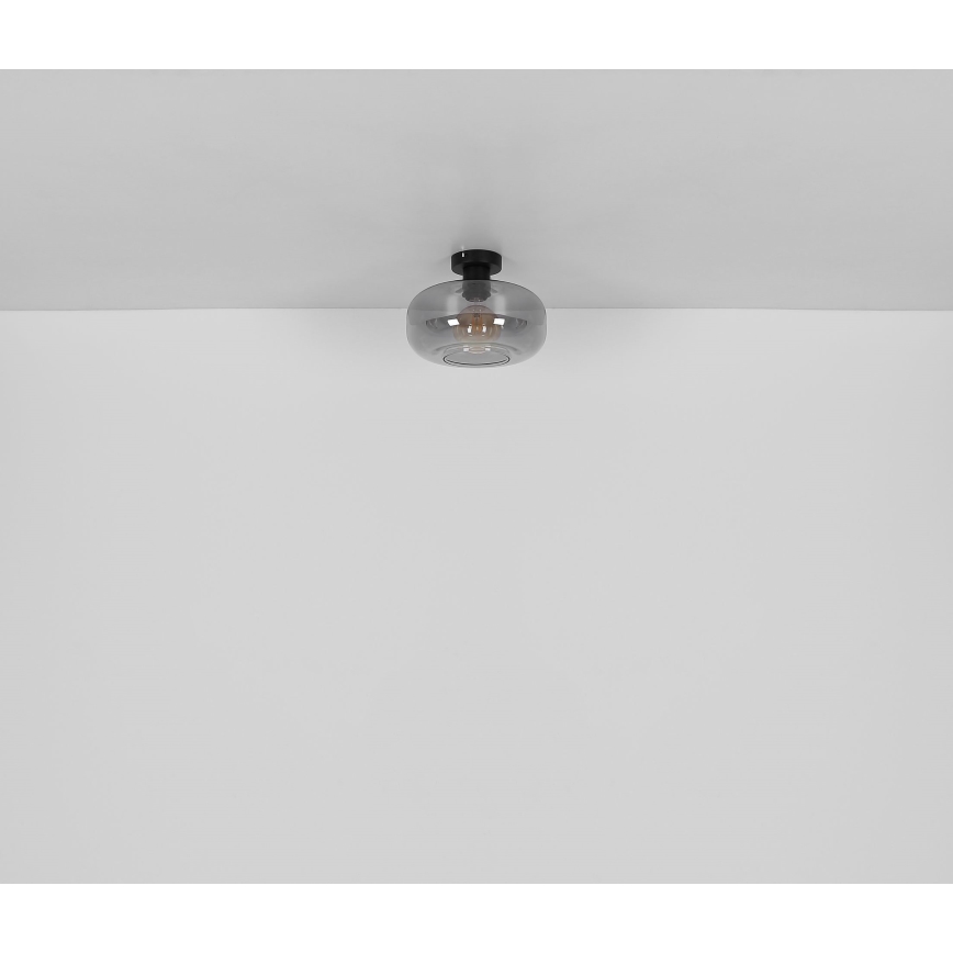 Globo - Surface-mounted chandelier 1xE27/40W/230V d. 28 cm grey