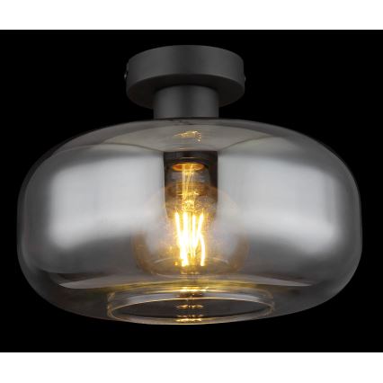 Globo - Surface-mounted chandelier 1xE27/40W/230V d. 28 cm grey