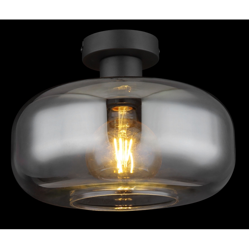 Globo - Surface-mounted chandelier 1xE27/40W/230V d. 28 cm grey