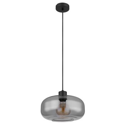 Globo - Chandelier on a string 1xE27/40W/230V d. 28 cm grey