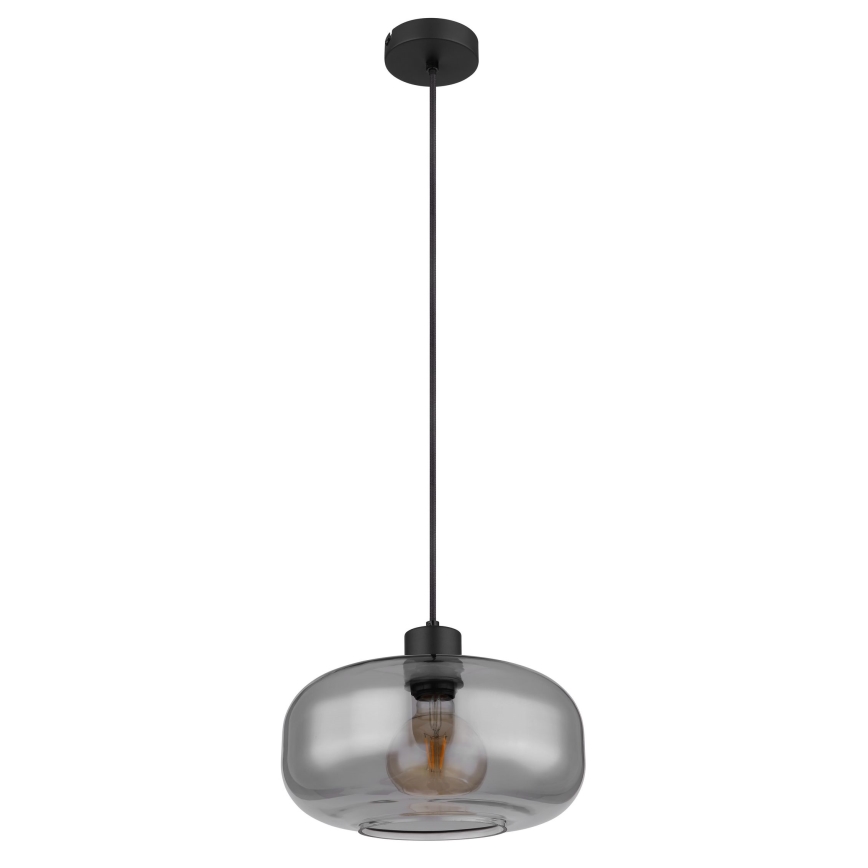 Globo - Chandelier on a string 1xE27/40W/230V d. 28 cm grey