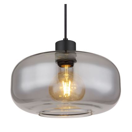 Globo - Chandelier on a string 1xE27/40W/230V d. 28 cm grey