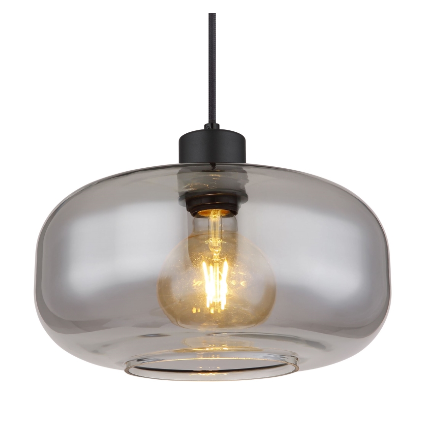 Globo - Chandelier on a string 1xE27/40W/230V d. 28 cm grey