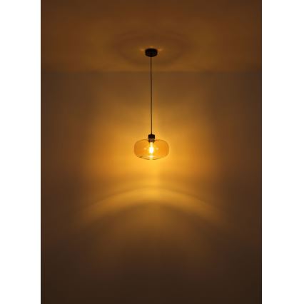 Globo - Chandelier on a string 1xE27/40W/230V d. 28 cm clear