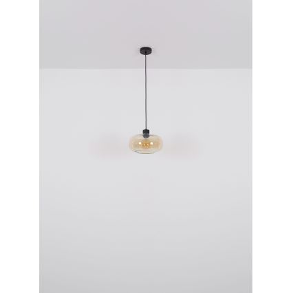 Globo - Chandelier on a string 1xE27/40W/230V d. 28 cm clear