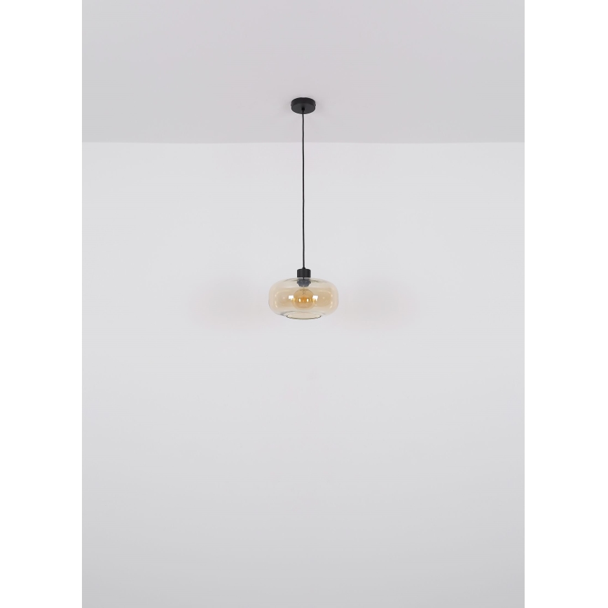 Globo - Chandelier on a string 1xE27/40W/230V d. 28 cm clear