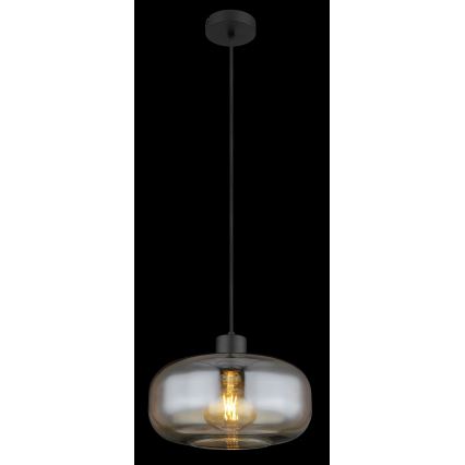 Globo - Chandelier on a string 1xE27/40W/230V d. 28 cm clear
