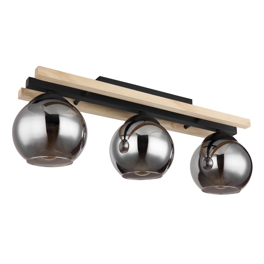Globo - Surface-mounted chandelier 3xE27/25W/230V pine