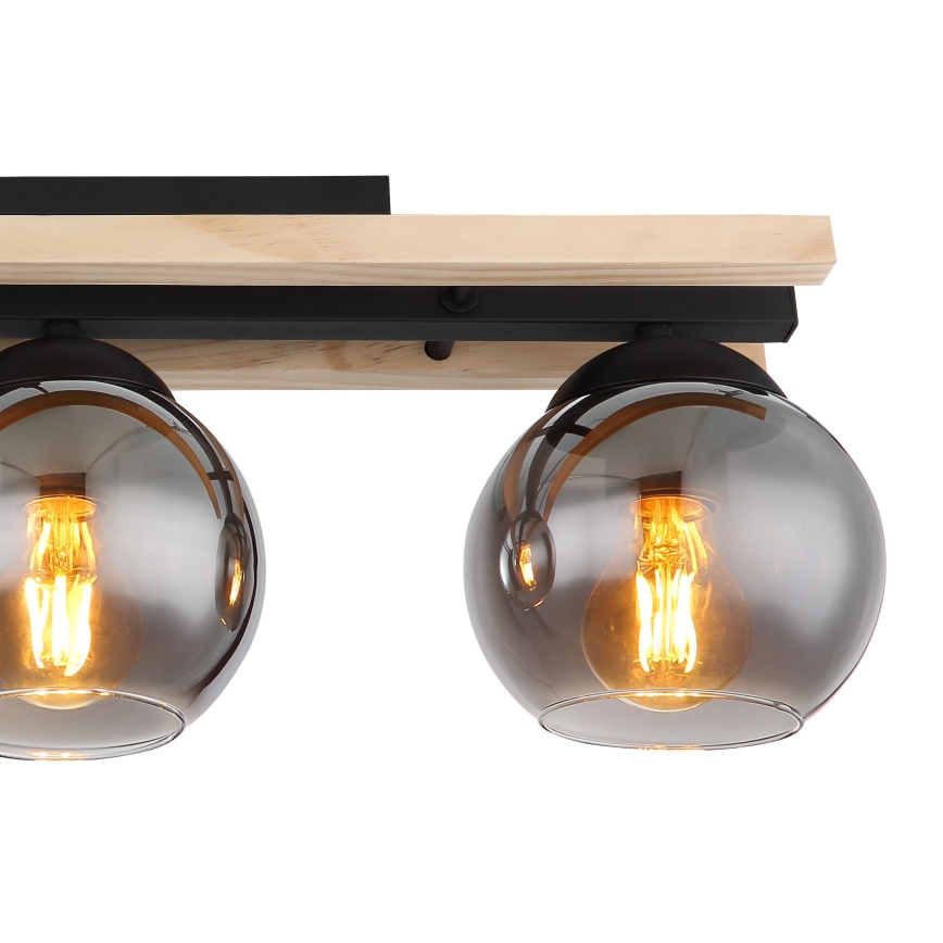Globo - Surface-mounted chandelier 3xE27/25W/230V pine