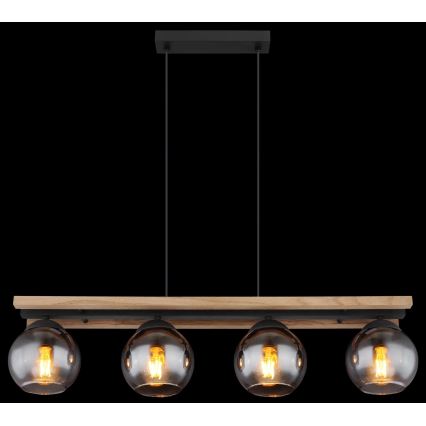 Globo - Chandelier on a string 4xE27/25W/230V