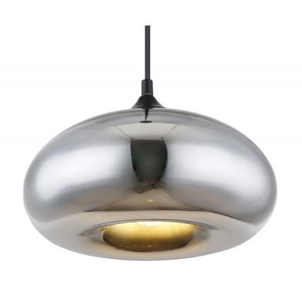 Globo - Chandelier on a string 1xE27/60W/230V shiny chrome