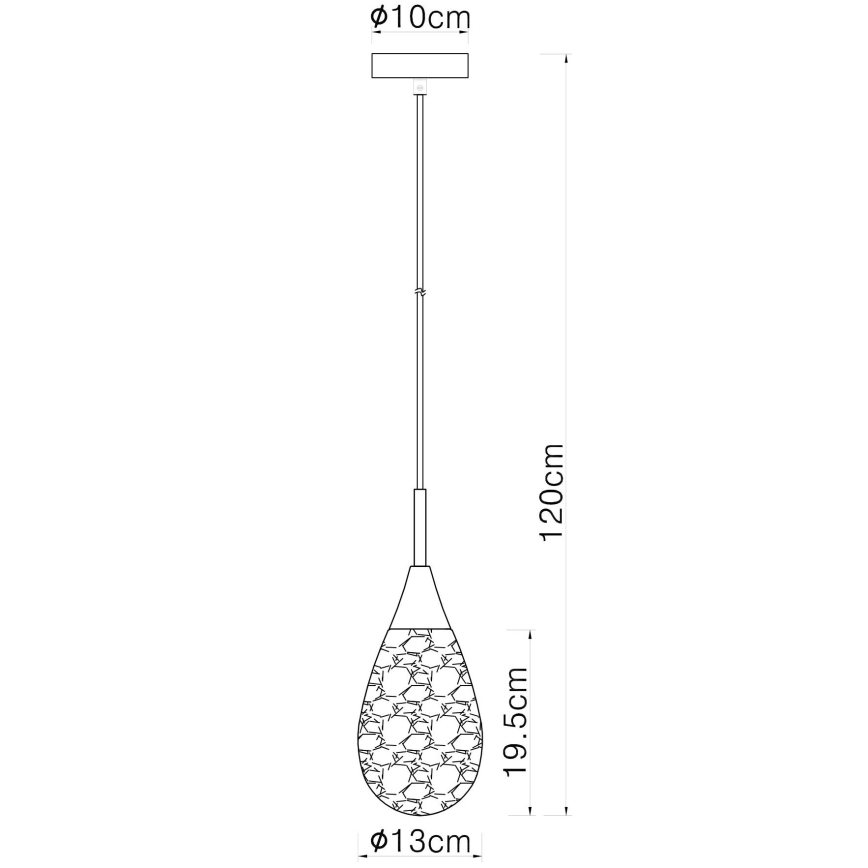 Globo - Chandelier on a string 1xE14/9W/230V