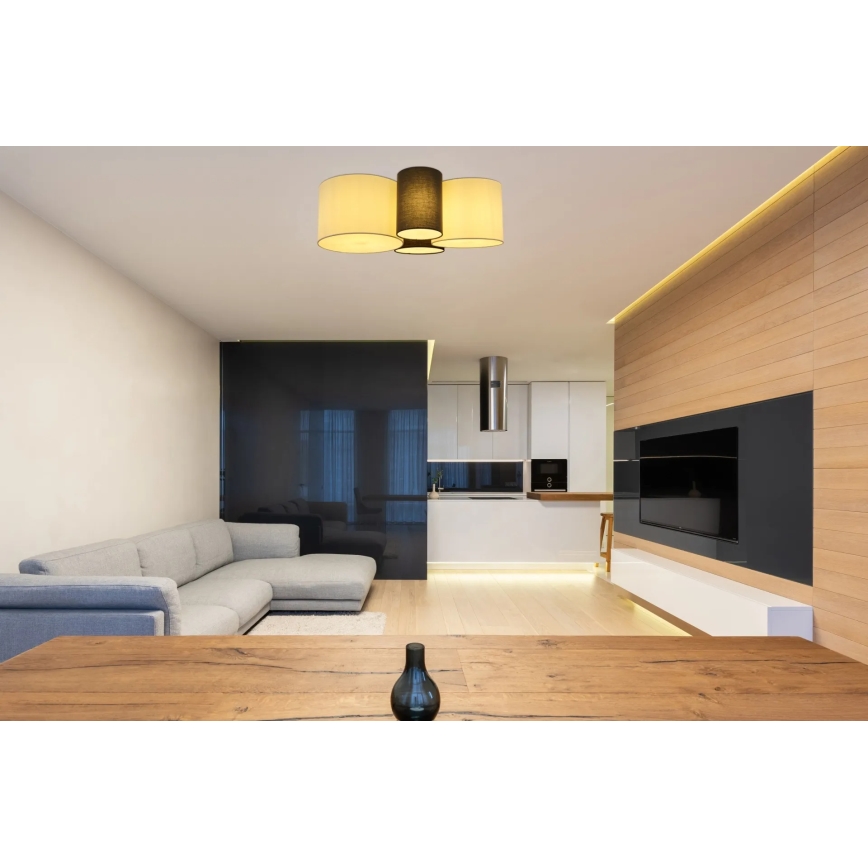Globo 15586-4D - MAKKI ceiling light 4xE27/15W/230V white/gray/black
