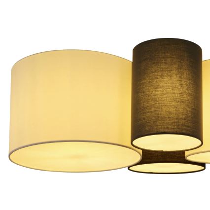 Globo 15586-4D - MAKKI ceiling light 4xE27/15W/230V white/gray/black