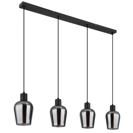 Globo - Chandelier on a string 4xE27/40W/230V black