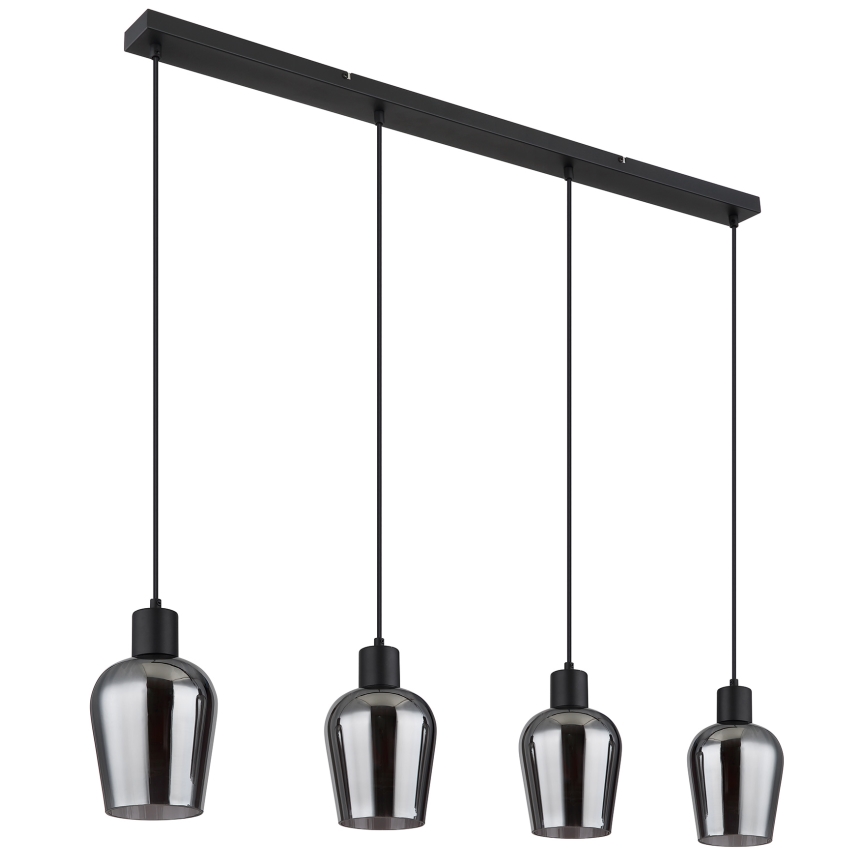 Globo - Chandelier on a string 4xE27/40W/230V black