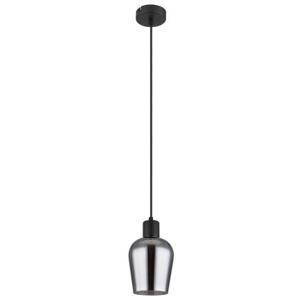 Globo - Chandelier on a string 1xE27/40W/230V d. 13,5 cm black