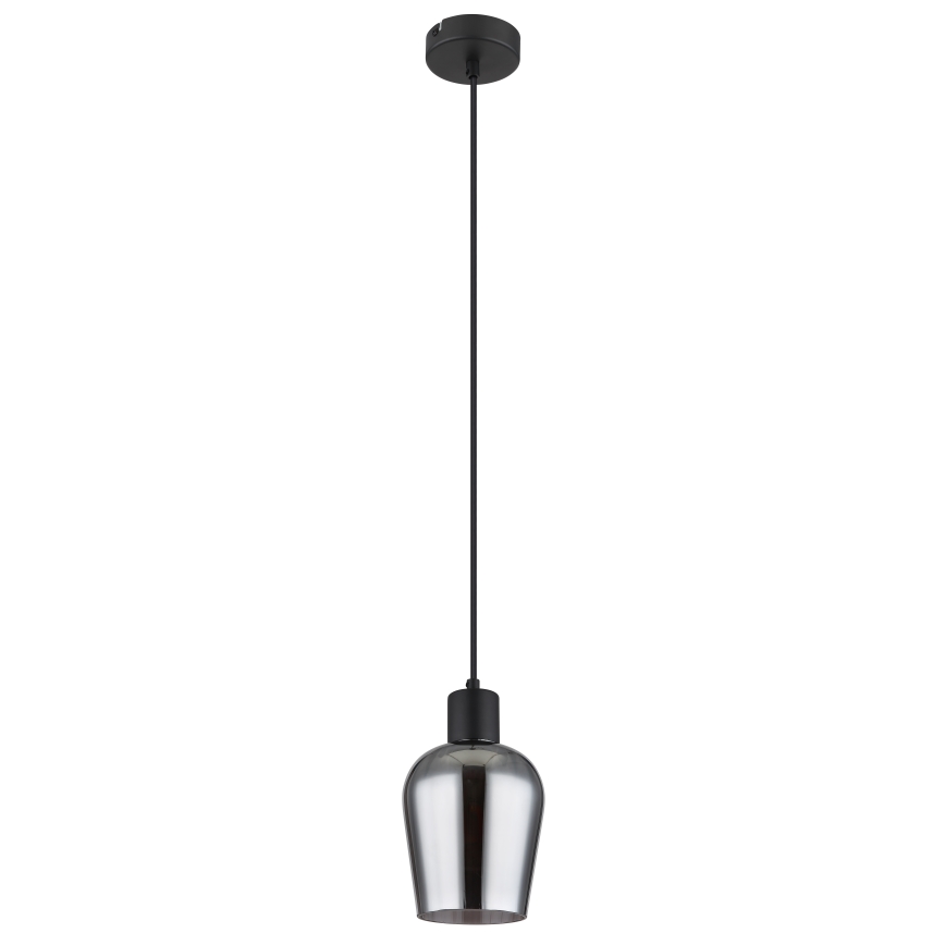 Globo - Chandelier on a string 1xE27/40W/230V d. 13,5 cm black