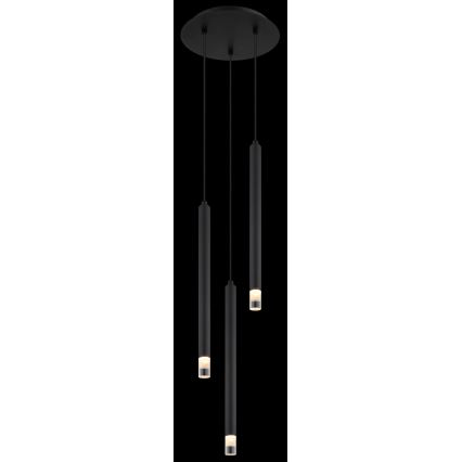 Globo - Chandelier on a string 3xG9/4W/230V d. 24 cm black