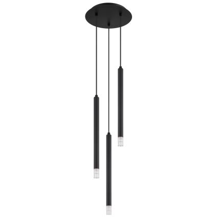 Globo - Chandelier on a string 3xG9/4W/230V d. 24 cm black