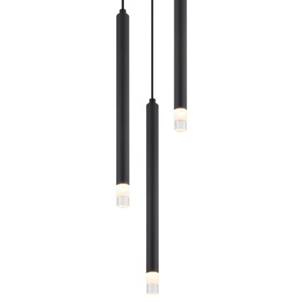 Globo - Chandelier on a string 3xG9/4W/230V d. 24 cm black