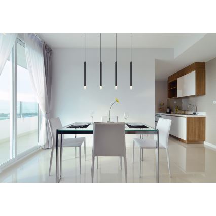 Globo - Chandelier on a string 4xG9/4W/230V black