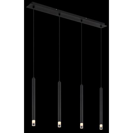 Globo - Chandelier on a string 4xG9/4W/230V black