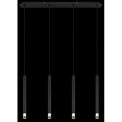 Globo - Chandelier on a string 4xG9/4W/230V black