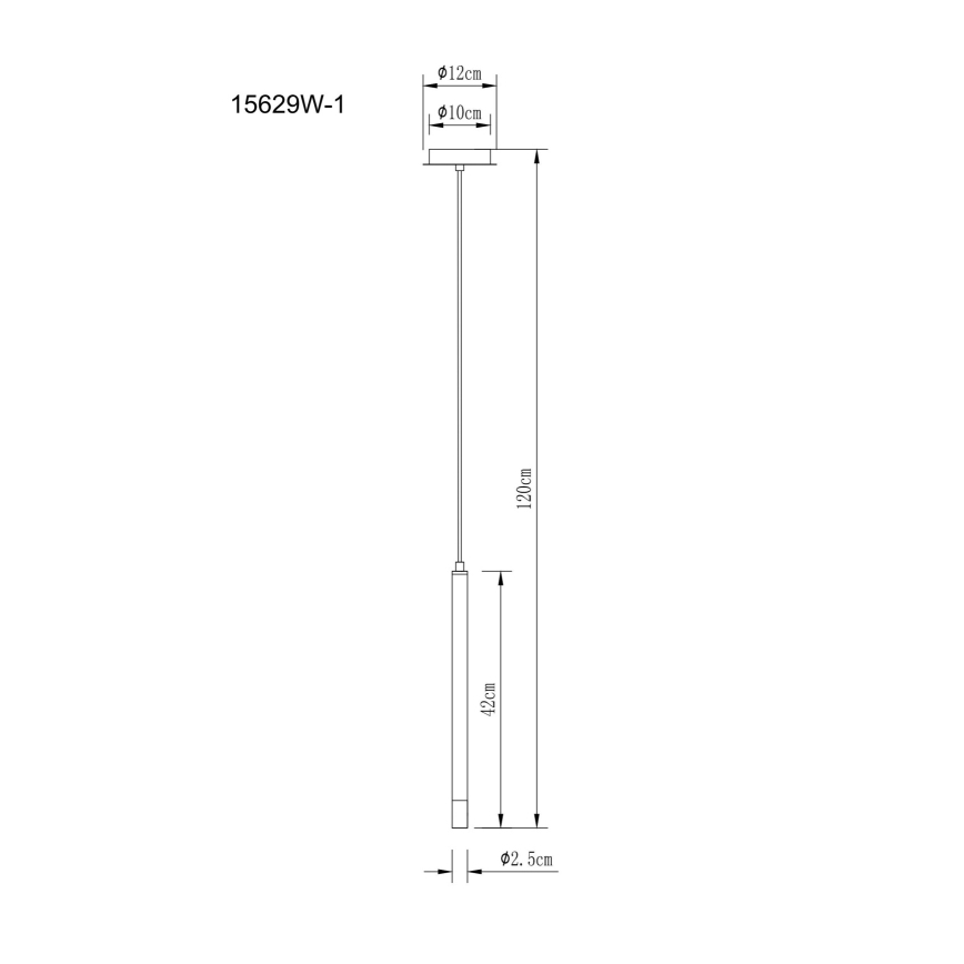 Globo - Chandelier on a string 1xG9/4W/230V d. 12 cm